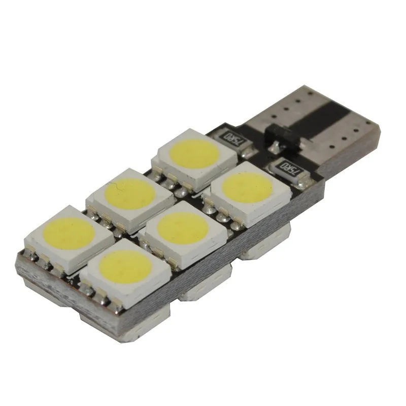 2 шт., односторонняя лампа Canbus T10 светодиодный 6SMD 5050 для номерного знака, лампа для чтения, дверная лампа
2 шт., односторонняя лампа Canbus T10 светодиодный 6SMD 5050 для номерного знака, лампа для чтения, дверная лампа