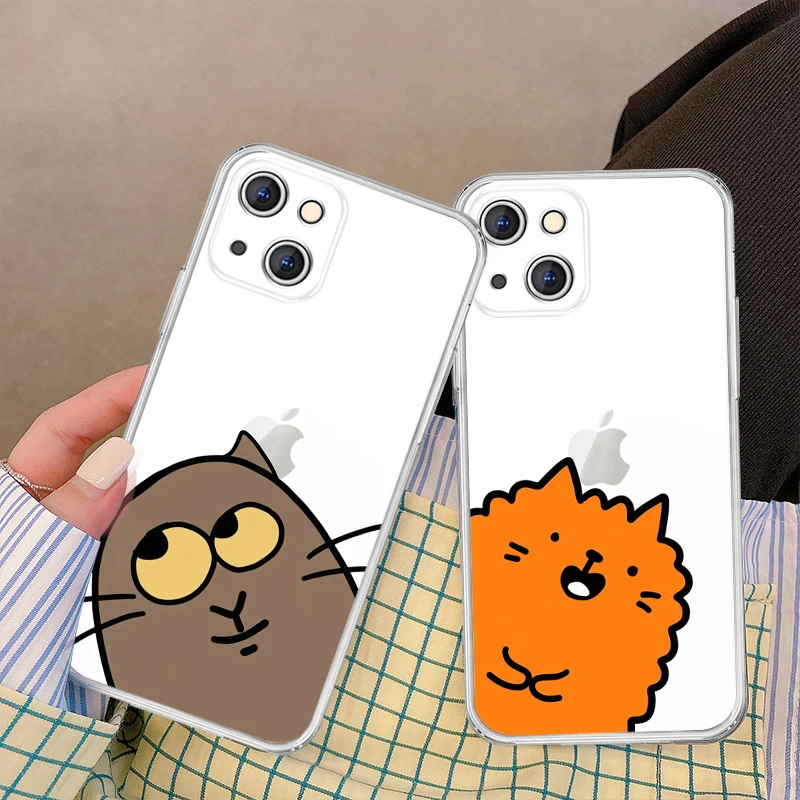 Fun Couple Phone Case For iPhone 13 11 Pro Max 12 13 Mini X XR XS 7 8 Plus 6s SE 2020 Cat Transparent Silicone Anti Fall Covers
Fun Couple Phone Case For iPhone 13 11 Pro Max 12 13 Mini X XR XS 7 8 Plus 6s SE 2020 Cat Transparent Silicone Anti Fall Covers