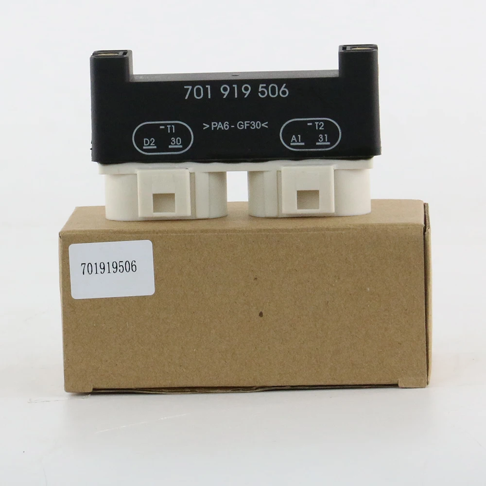 Cooling Fan Controller Switch Relay New OEM 701919506A Fit for VW EuroVan 93-03 701919506
Cooling Fan Controller Switch Relay New OEM 701919506A Fit for VW EuroVan 93-03 701919506