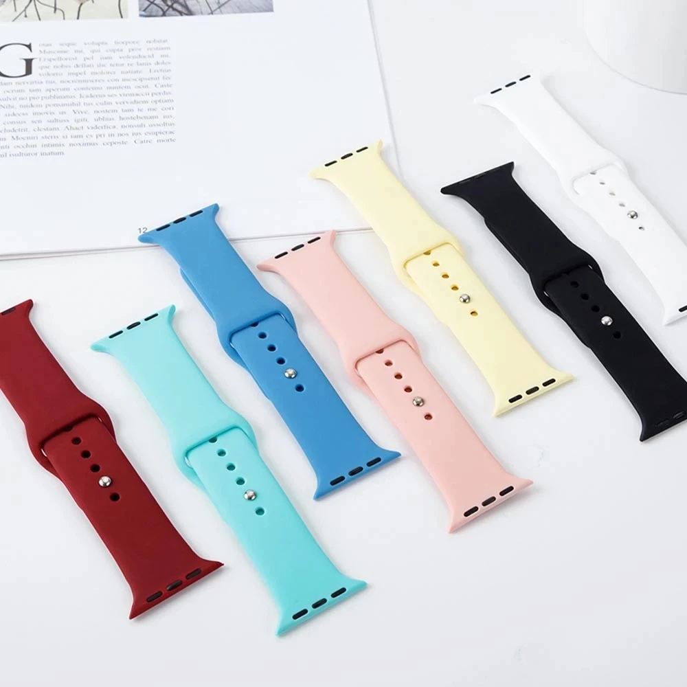 Silicone Strap For Apple watch band 44mm 45mm 42mm watchband bracelet iWatch 40mm 38mm 41mm correa apple watch series 6 5 3 SE 7
Silicone Strap For Apple watch band 44mm 45mm 42mm watchband bracelet iWatch 40mm 38mm 41mm correa apple watch series 6 5 3 SE 7