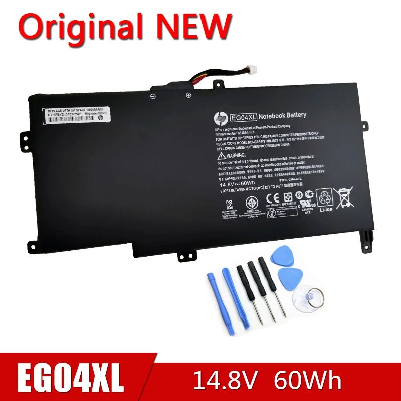 EG04XL NEW Original Battery EG04 HSTNN-DB3T IB3T For HP Envy 6 Series 6-10 Sleekbook 6 681881-171 271 681951-001 TPN-C103 C108
EG04XL NEW Original Battery EG04 HSTNN-DB3T IB3T For HP Envy 6 Series 6-10 Sleekbook 6 681881-171 271 681951-001 TPN-C103 C108