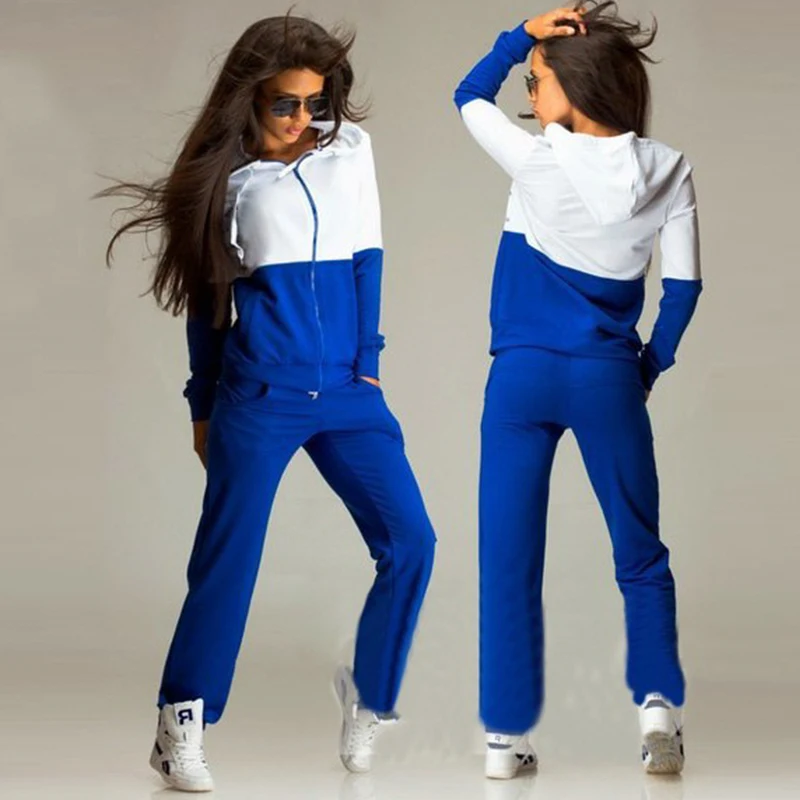Autumn Winter Pants Set Women Sports Tracksuit Patchwork Zipper Long Sleeve Hoodies Set Casual Sweatshirt Tracksuit Women's Set
Autumn Winter Pants Set Women Sports Tracksuit Patchwork Zipper Long Sleeve Hoodies Set Casual Sweatshirt Tracksuit Women's Set
