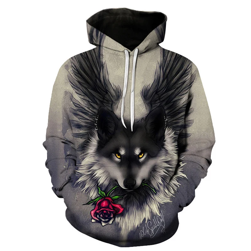 Spring Fashion New Style Men's and Women's Casual Sports wolf 3D Printing Cool Hoodies
Spring Fashion New Style Men's and Women's Casual Sports wolf 3D Printing Cool Hoodies