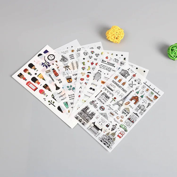 6PCS PET transparent stickers hand account scenery decoration mobile phone DIY children's cartoon stickers luggage cartoon
6PCS PET transparent stickers hand account scenery decoration mobile phone DIY children's cartoon stickers luggage cartoon