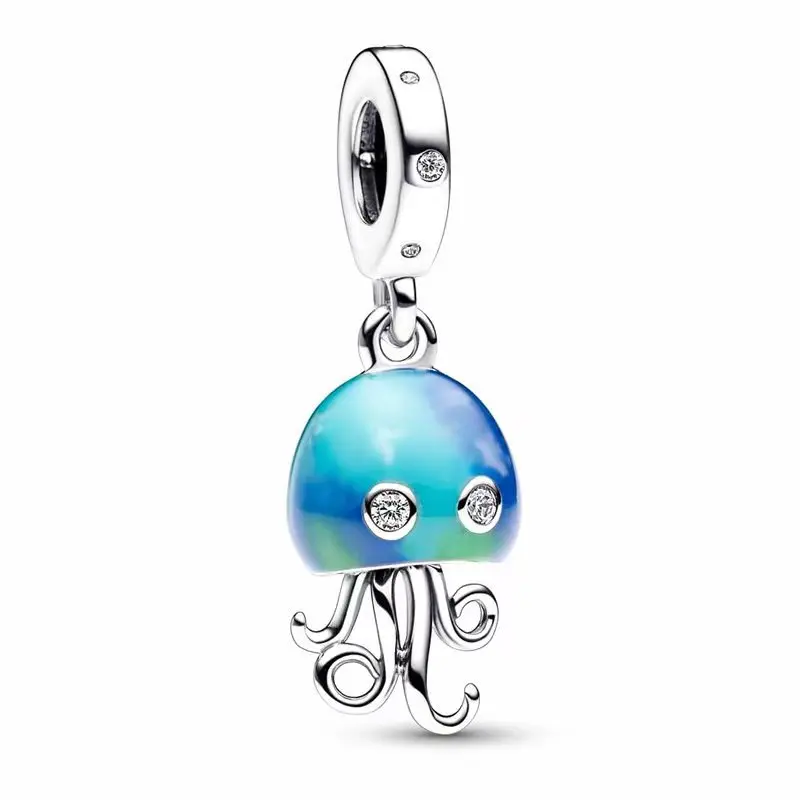 Fit Pandora Color changing Jellyfish Dangle Charm for Jewelry Making Ursula Seashell Pendant Bead Women Bracelet Accessories DIY
Fit Pandora Color changing Jellyfish Dangle Charm for Jewelry Making Ursula Seashell Pendant Bead Women Bracelet Accessories DIY