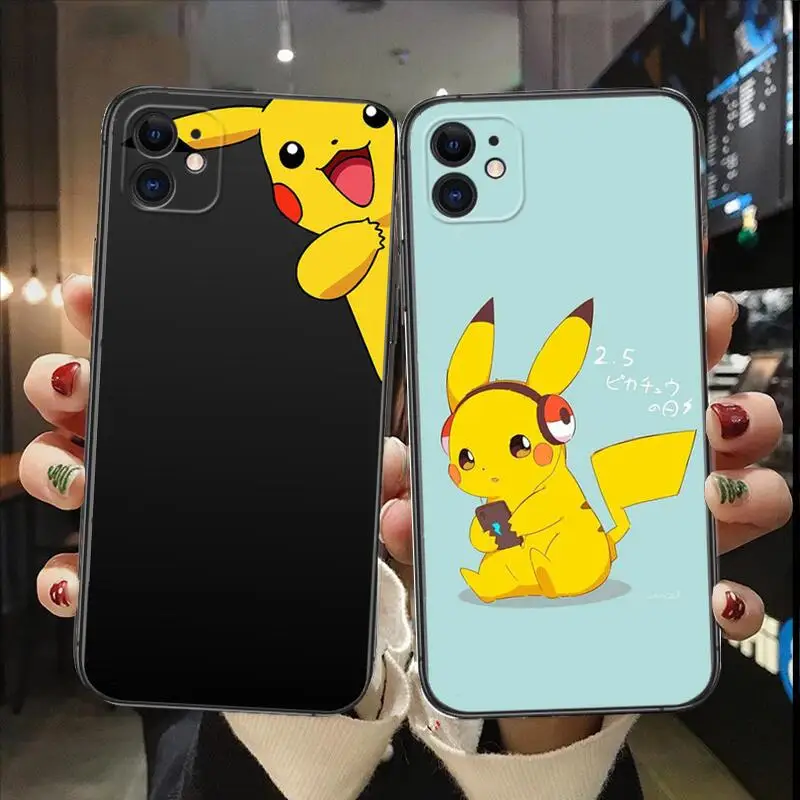 Pokemon Pikachu Dumb black phone Case For IPhone 13 12 11 Pro Max Mini SE XR X XS Max 8Plus 7plus 6 6S New Shell phone Case
Pokemon Pikachu Dumb black phone Case For IPhone 13 12 11 Pro Max Mini SE XR X XS Max 8Plus 7plus 6 6S New Shell phone Case