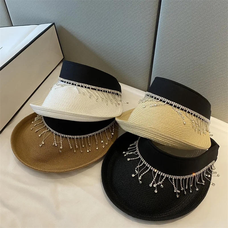 202203-2508711 summer france designer tassel rhinestone chain without paper lady baseball hat women leisure visors cap
202203-2508711 summer france designer tassel rhinestone chain without paper lady baseball hat women leisure visors cap