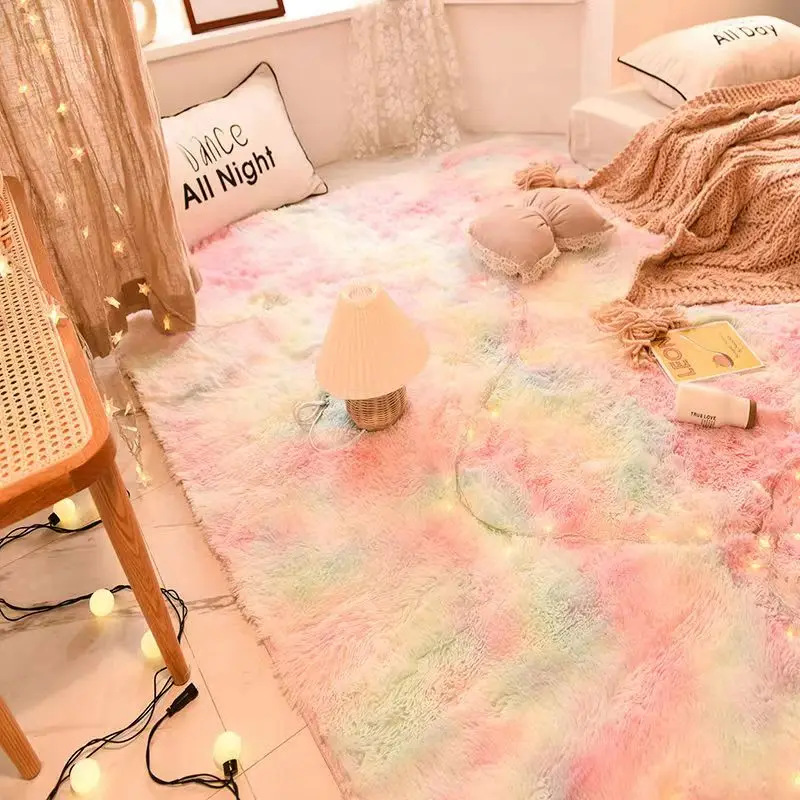 Plush carpet tie-dyed thickened INS simple atmosphere sense carpet living room bedroom bed window tatami mat floor
Plush carpet tie-dyed thickened INS simple atmosphere sense carpet living room bedroom bed window tatami mat floor