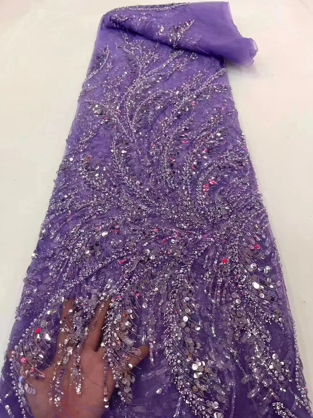 5 Yards African Sequin French Tulle Fabric For Women Dress Sew 2023 High Quality Nigerian Bead Tube Embroidery Lace Fabric
5 Yards African Sequin French Tulle Fabric For Women Dress Sew 2023 High Quality Nigerian Bead Tube Embroidery Lace Fabric