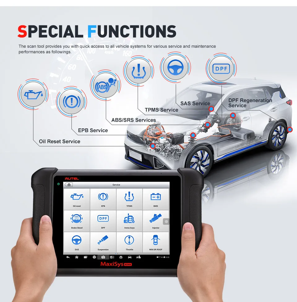 Autel MaxiSys MS906 Diagnostic Scanner Professional Advanced ECU Coding Mechanical Workshop Tools Updated of MP808BT Pro MP808K
Autel MaxiSys MS906 Diagnostic Scanner Professional Advanced ECU Coding Mechanical Workshop Tools Updated of MP808BT Pro MP808K