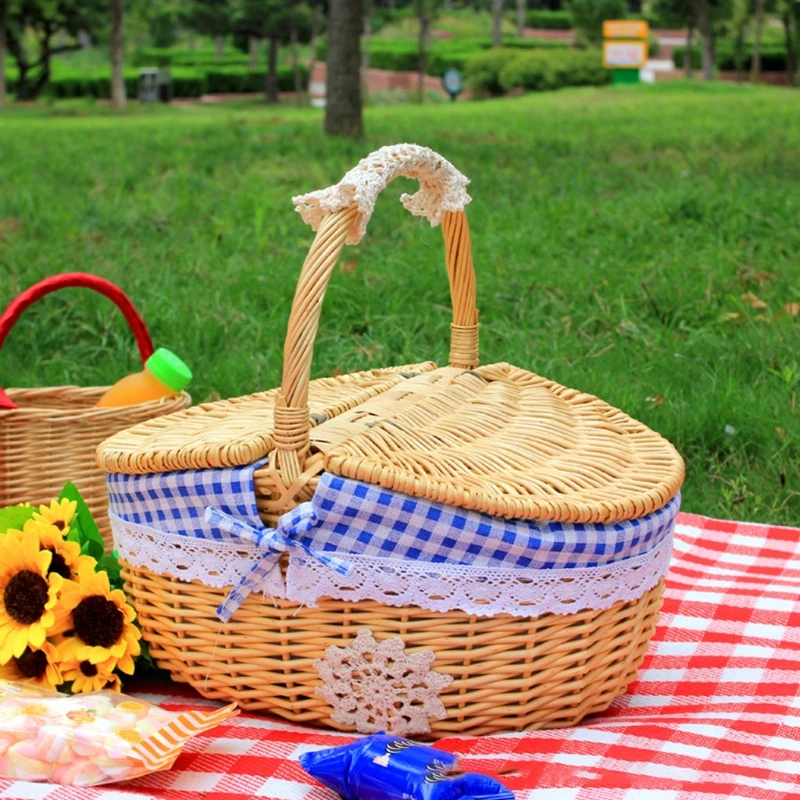 Home Rattan Woven Baskets with Handle Wicker Hamper Outdoor Picnic Camping Storage Organizer Basket for Fruit Bread Food 2022
Home Rattan Woven Baskets with Handle Wicker Hamper Outdoor Picnic Camping Storage Organizer Basket for Fruit Bread Food 2022