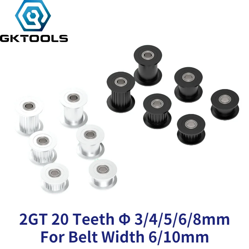 2GT 20 Teeth synchronous Wheel Idler Pulley black Bore 3mm 4mm 5mm without Bearing for GT2 Timing belt Width 10mm 20teeth 20T
2GT 20 Teeth synchronous Wheel Idler Pulley black Bore 3mm 4mm 5mm without Bearing for GT2 Timing belt Width 10mm 20teeth 20T