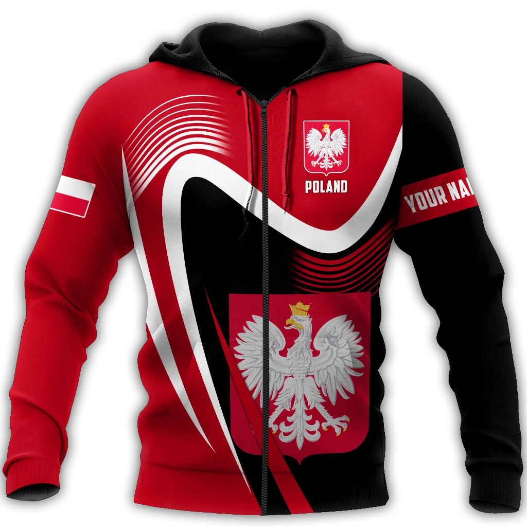 Men's Zip Hoodie 2022 Fashion Casual Home Sweater 3D Printing Poland Flag Zip Shirt Personalized Oversized Jacket 002
Men's Zip Hoodie 2022 Fashion Casual Home Sweater 3D Printing Poland Flag Zip Shirt Personalized Oversized Jacket 002