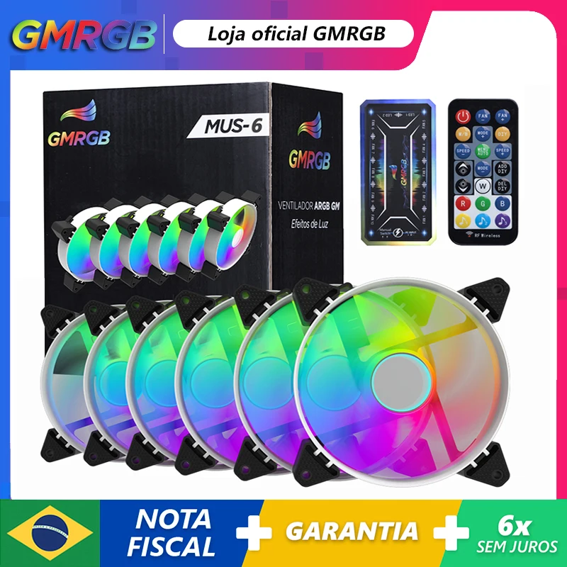 GMRGB 120mm Case Fan RGB Heatsink pc gamer 6pin 12v aura sync Colorful ventilateur Cooler argb controller fan cooling ventilador
GMRGB 120mm Case Fan RGB Heatsink pc gamer 6pin 12v aura sync Colorful ventilateur Cooler argb controller fan cooling ventilador