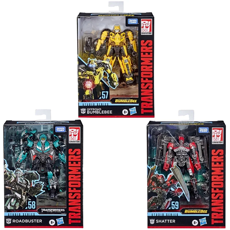 

TAKARA TOMY Transformers Movie Deluxe Class Movie Studio Series SS59 Shatter Jet SS58 Roadbuster SS57 Bumblebee Transformation