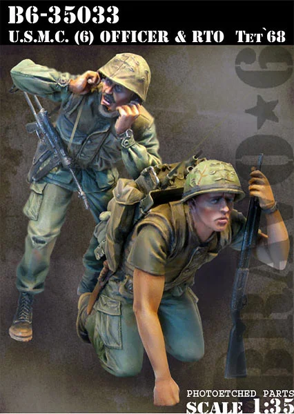 resin 1/35 figures model kit Vietnam War US soldiers (2pcs/lot) Unpainted XD178 (Not Includes earphone etched sheet)
resin 1/35 figures model kit Vietnam War US soldiers (2pcs/lot) Unpainted XD178 (Not Includes earphone etched sheet)