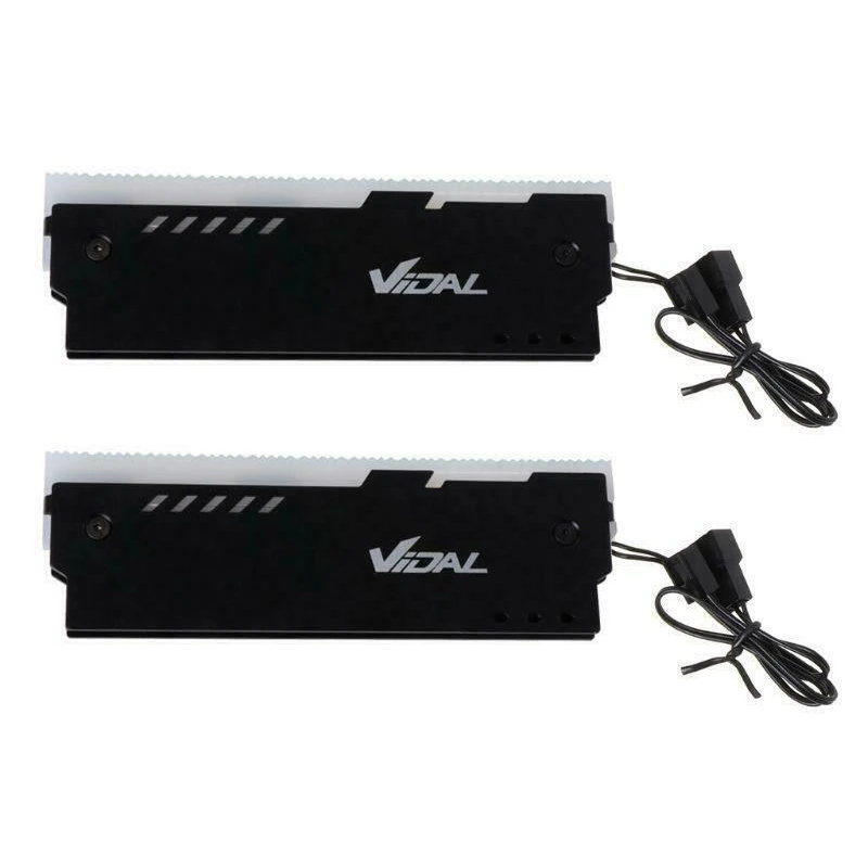 2X Desktop Memory RAM RGB Heatsink Cooler Shell RGB Aluminum Cooling Vest for DIY PC Game DDR DDR3 DDR4 Black
2X Desktop Memory RAM RGB Heatsink Cooler Shell RGB Aluminum Cooling Vest for DIY PC Game DDR DDR3 DDR4 Black