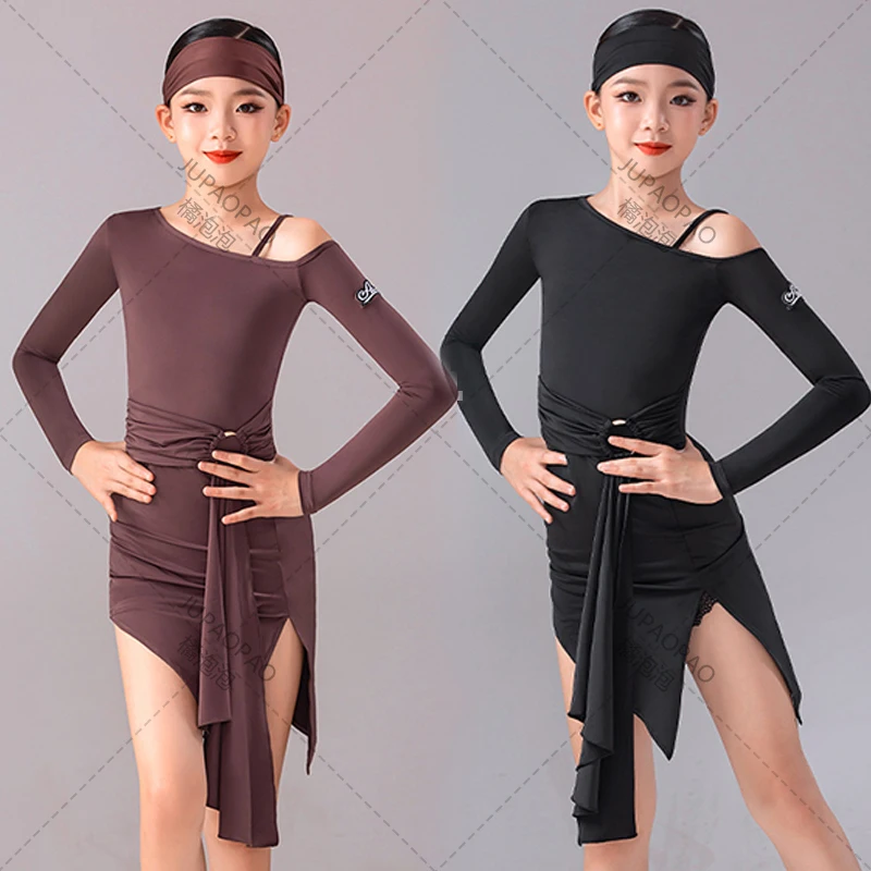 Children Latin Dance Dress for Girls Long Sleeve One-Piece Dress Practice Performance Clothes Rumba Ballroom Dance Dress
Children Latin Dance Dress for Girls Long Sleeve One-Piece Dress Practice Performance Clothes Rumba Ballroom Dance Dress