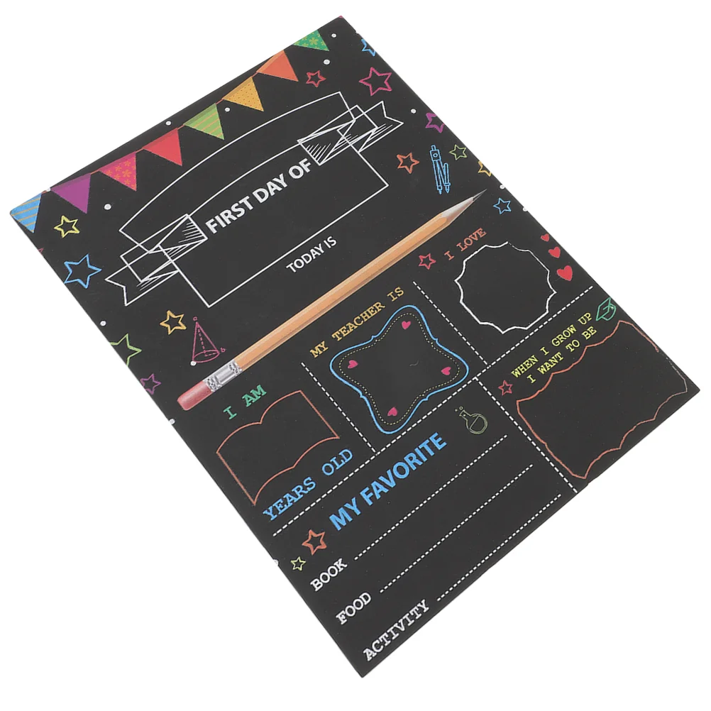 Hanging Chalk Board Sign Double Sided Blackboard Adorable School Chalkboard Pendant Sign Wooden Recording Wear-resistant Student
Hanging Chalk Board Sign Double Sided Blackboard Adorable School Chalkboard Pendant Sign Wooden Recording Wear-resistant Student