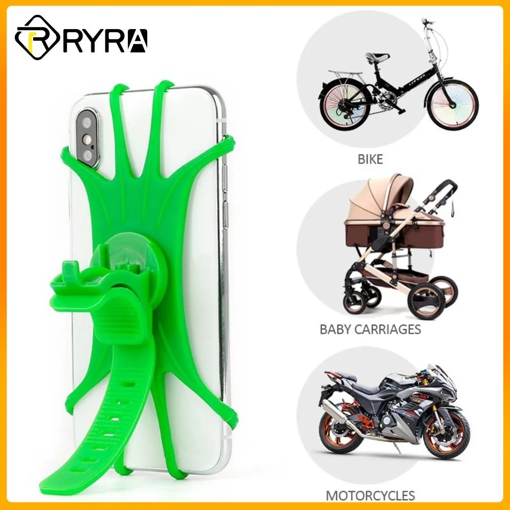 RYRA Silicone Motorcycle Bike Handlebar Stand Mount Bracket Mount Phone Holder For IPhone Universal Bicycle Mobile Phone Holder
RYRA Silicone Motorcycle Bike Handlebar Stand Mount Bracket Mount Phone Holder For IPhone Universal Bicycle Mobile Phone Holder
