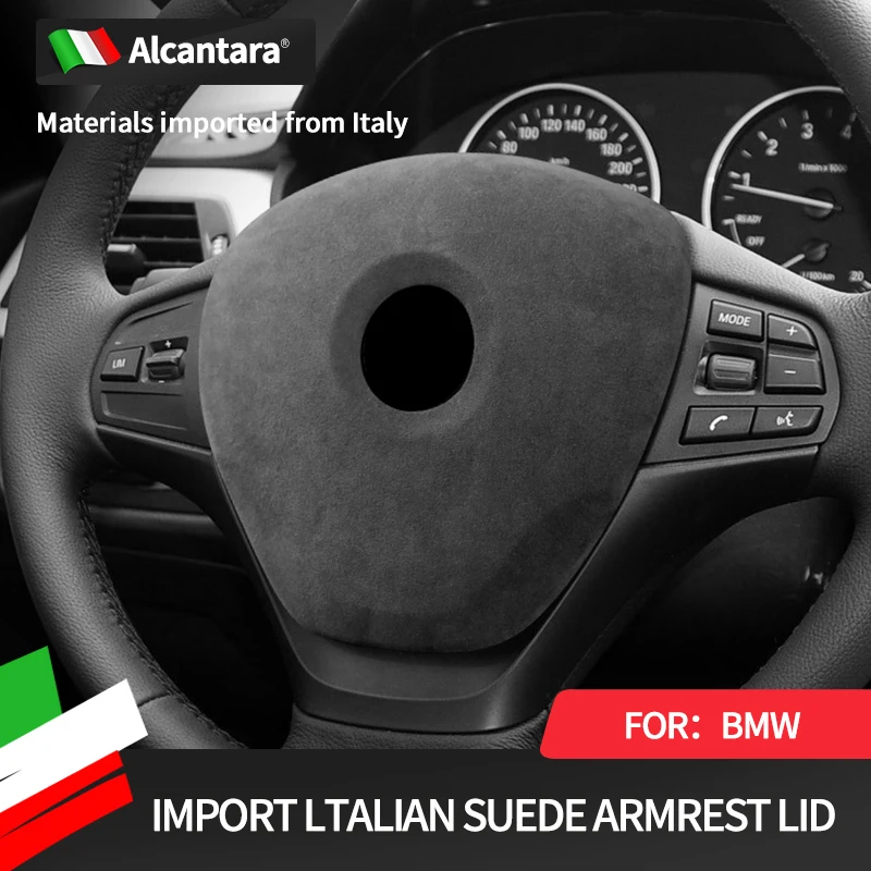 Automotive interior steering wheel horn airbag cover Alcantara suede modified for BMW 1 3 GT 4 Series X1 decorative accessories
Automotive interior steering wheel horn airbag cover Alcantara suede modified for BMW 1 3 GT 4 Series X1 decorative accessories