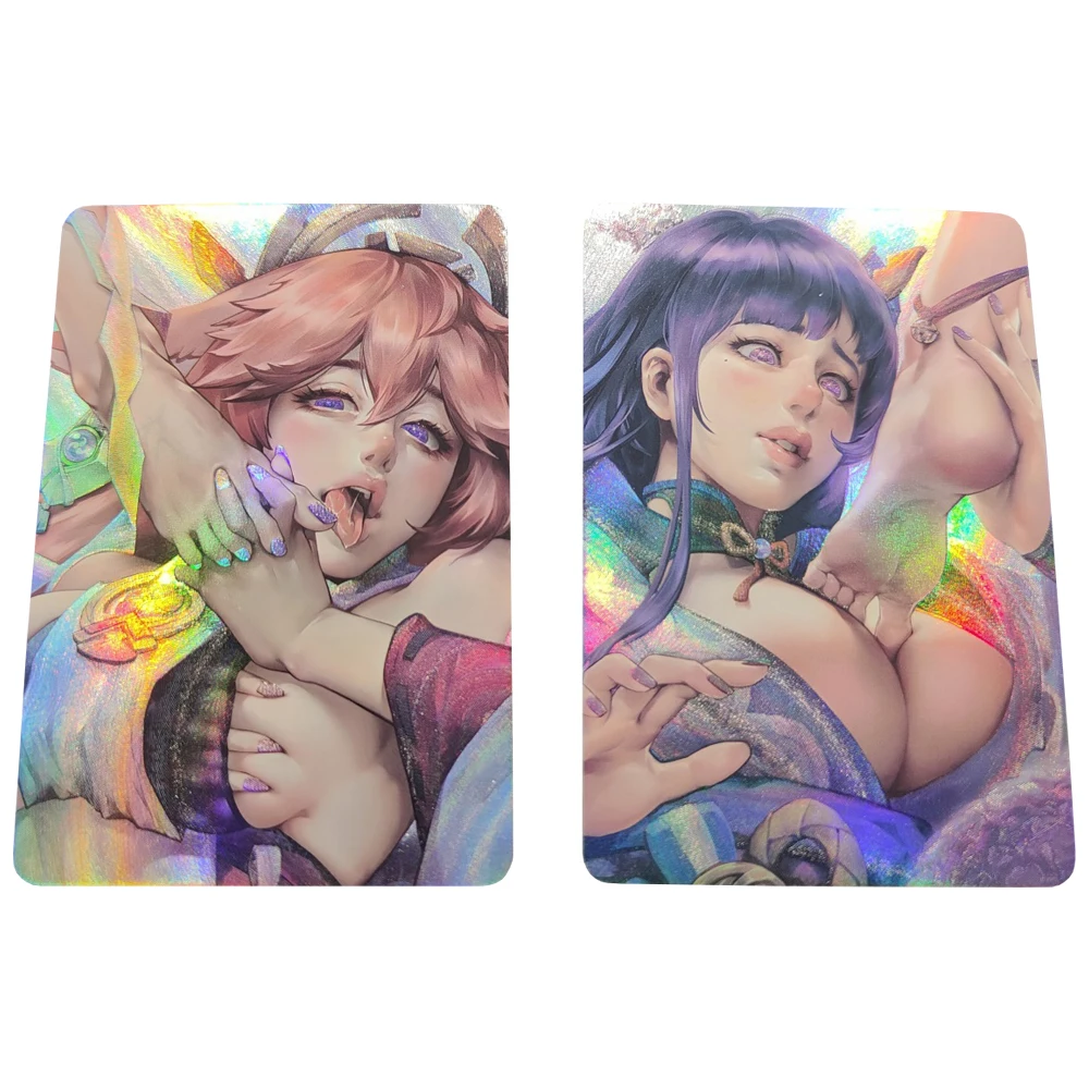 2Pcs/set Genshin Impact Flash Card ACG Sexy Kawaii Beelzebul Yae Miko Classic Game Anime Collection Card Gift Toys
2Pcs/set Genshin Impact Flash Card ACG Sexy Kawaii Beelzebul Yae Miko Classic Game Anime Collection Card Gift Toys