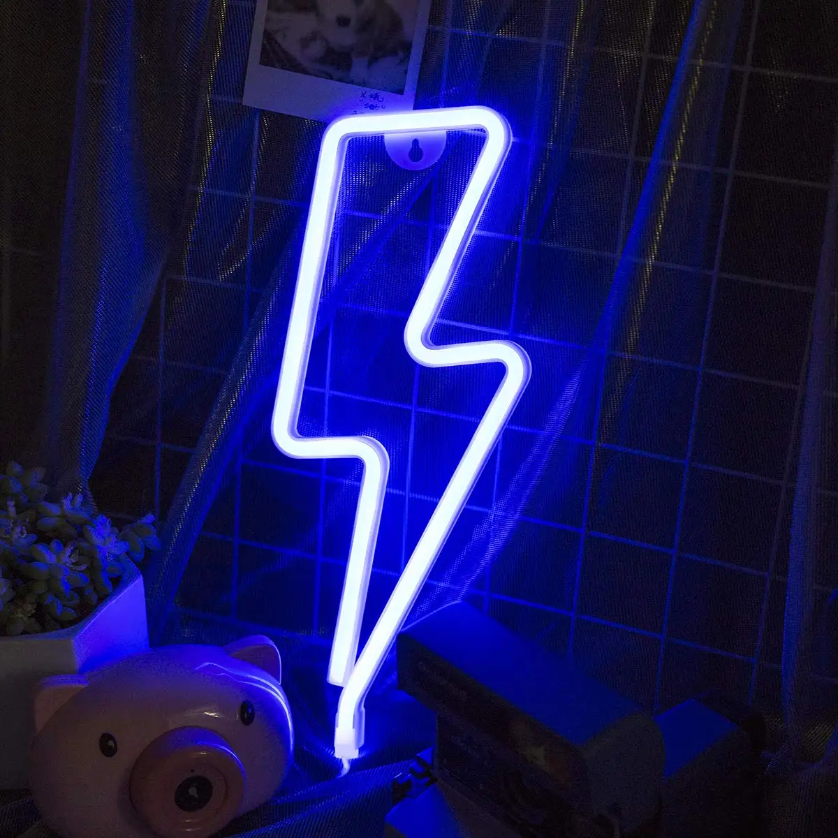 Lightning Sign LED Neon Light Blue Pink Wall Decor Lamp Birthday Party Christmas Wedding Children's Room Gamer Gifts Decoration
Lightning Sign LED Neon Light Blue Pink Wall Decor Lamp Birthday Party Christmas Wedding Children's Room Gamer Gifts Decoration