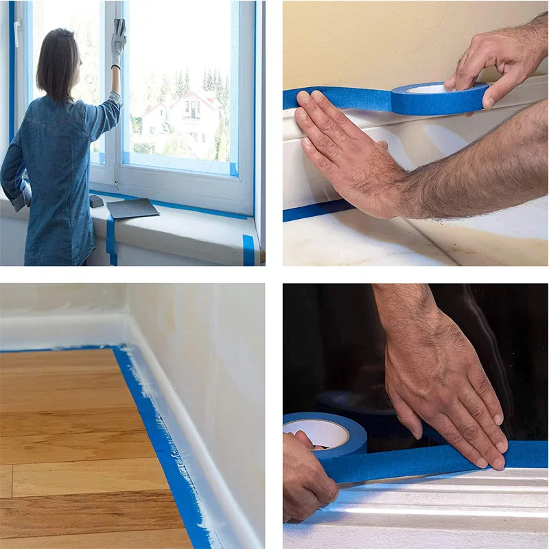 20M Blue Painters Tape Sharp Edge Line Technology Residue-Free and Artisan Grade Wall Trim Tape No Mess Blue Painting Masking
20M Blue Painters Tape Sharp Edge Line Technology Residue-Free and Artisan Grade Wall Trim Tape No Mess Blue Painting Masking
