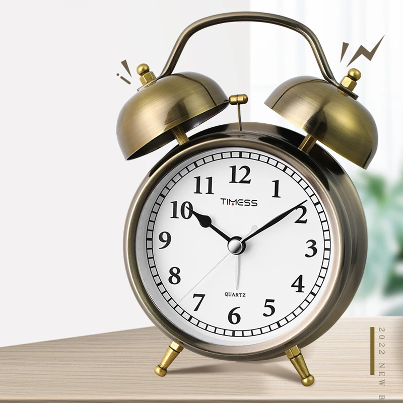 Retro Alarm Clock Silent Pointer Clocks Dual Bell Night Light Bedroom Decor Home Decor Vintage Antique Portable Alarm Clock
Retro Alarm Clock Silent Pointer Clocks Dual Bell Night Light Bedroom Decor Home Decor Vintage Antique Portable Alarm Clock