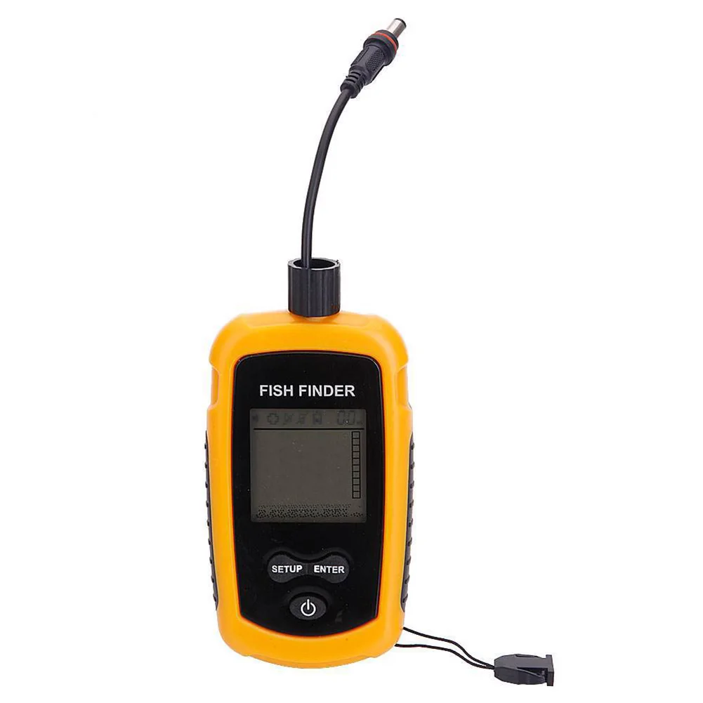 LCD Display Fishfinder Wired Sonar Fish Finder for Turbid Water Depth Detection Range 0 6~100m Fish Position Depth Scale
LCD Display Fishfinder Wired Sonar Fish Finder for Turbid Water Depth Detection Range 0 6~100m Fish Position Depth Scale