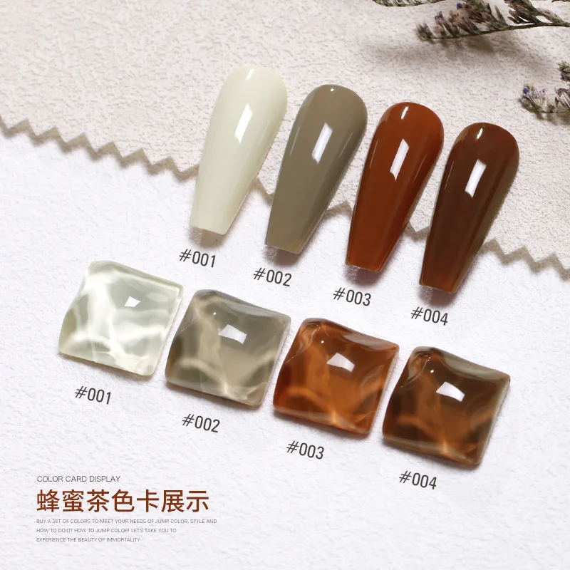 4 Colors Nail Gel Polish 8ml Soak Off Uv Led Long Lasting Honey Tea Varnish Gel for Manicure Nail Art Polish Gel DIY Supplies
4 Colors Nail Gel Polish 8ml Soak Off Uv Led Long Lasting Honey Tea Varnish Gel for Manicure Nail Art Polish Gel DIY Supplies