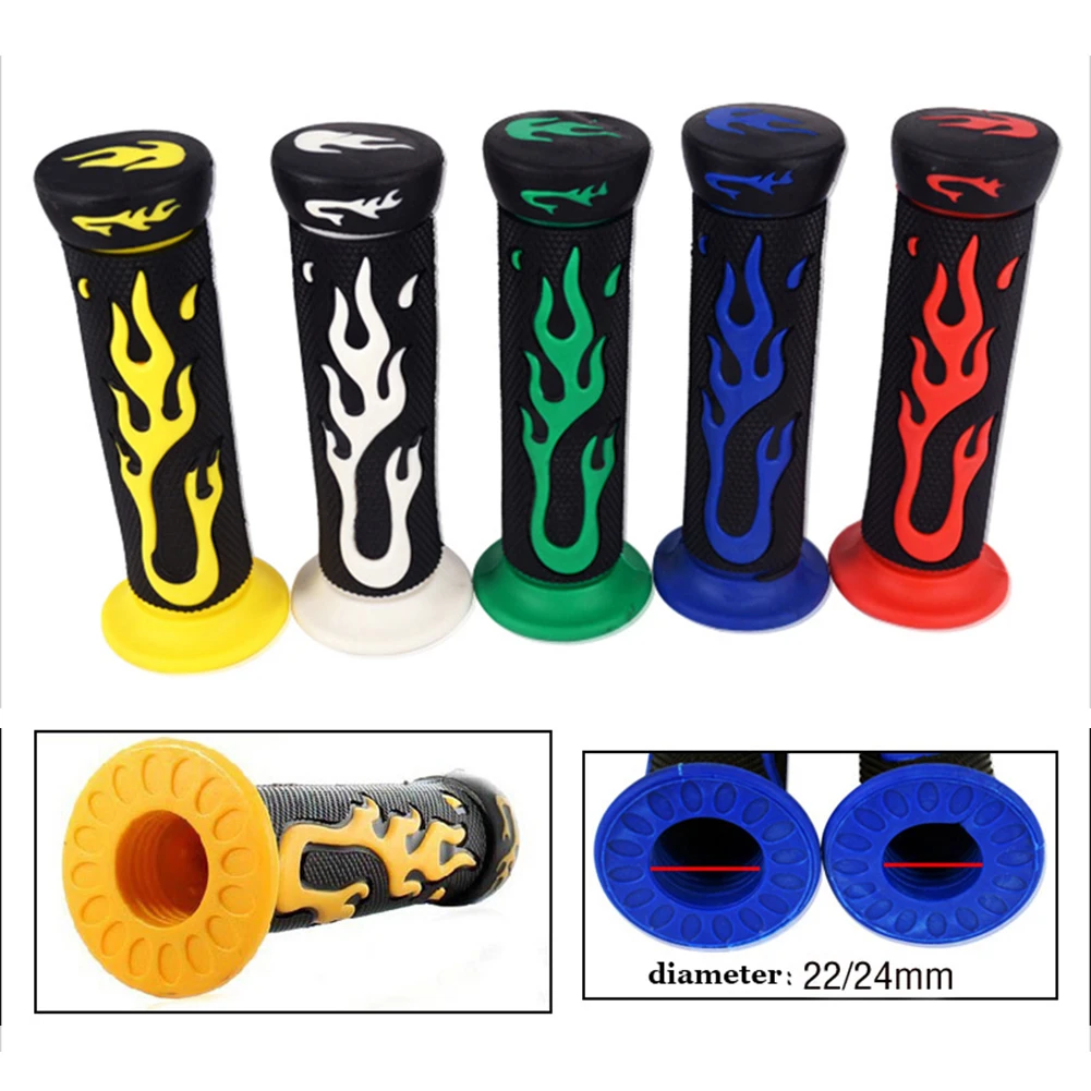 1pc Universal 7/8\" 22mm Rubber Flame Handle Grips Flame Soft Motorcycle Handlebar Hand Cover Decoration
1pc Universal 7/8\" 22mm Rubber Flame Handle Grips Flame Soft Motorcycle Handlebar Hand Cover Decoration