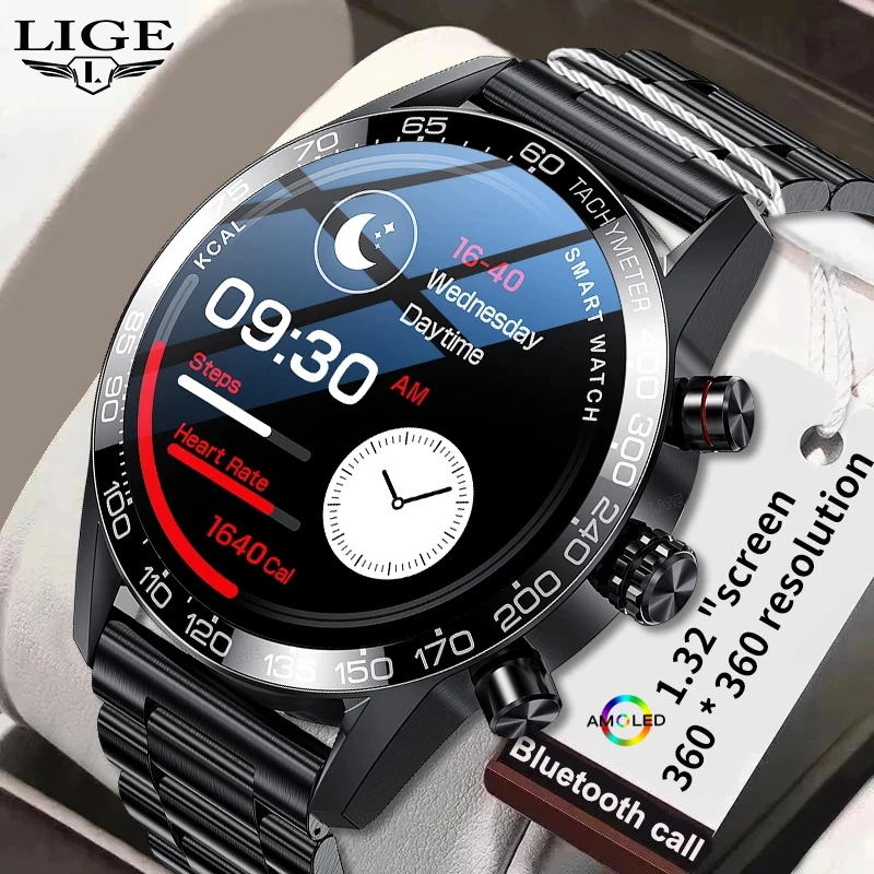 LIGE Smartwatch 360 AMOLED HD Screen Bluetooth Call Smart Watch Men Multi-sport Digital Clocks IP68 Waterproof For Men's Watches
LIGE Smartwatch 360 AMOLED HD Screen Bluetooth Call Smart Watch Men Multi-sport Digital Clocks IP68 Waterproof For Men's Watches