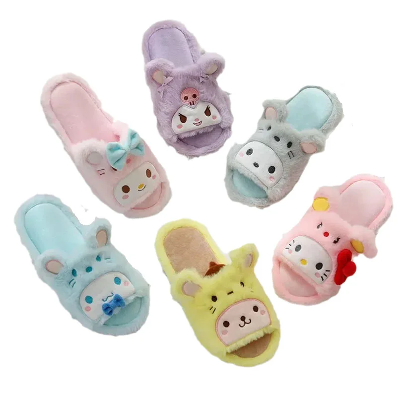 Cute Cartoon Sanrios My Melody Kuromi Purin Hellokittys Cinnamoroll Pochacco Anime Kawaii Indoor Soft Sole Fish Mouth Slippers
Cute Cartoon Sanrios My Melody Kuromi Purin Hellokittys Cinnamoroll Pochacco Anime Kawaii Indoor Soft Sole Fish Mouth Slippers