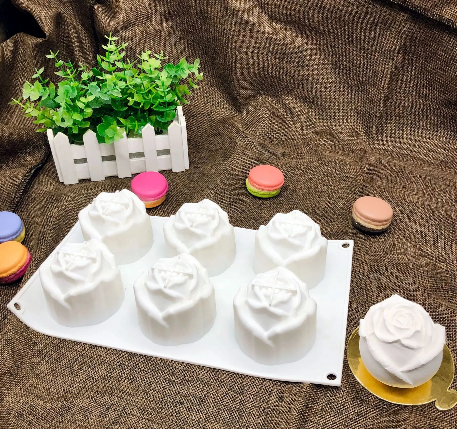 3D Rose Flower Shape Silicone Mold,Baking for Mousse Cake,Baking Molds Dessert Molds for Pastry Truffle Pudding Jelly Cheesecake
3D Rose Flower Shape Silicone Mold,Baking for Mousse Cake,Baking Molds Dessert Molds for Pastry Truffle Pudding Jelly Cheesecake