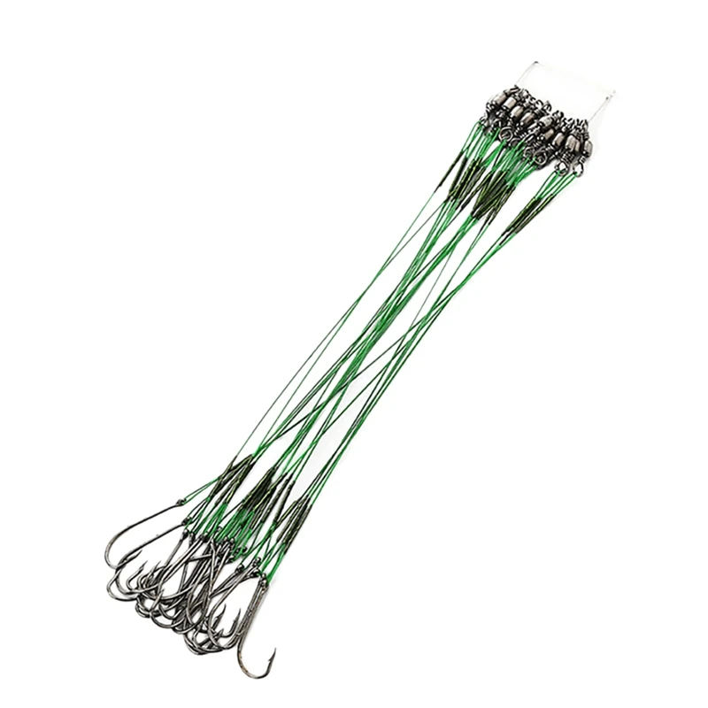 60Pcs Fishing Tackle Leaders Proof Wire Leader With Swivel Snap Assortment Fishing Gear Gift Connect Lures Bait
60Pcs Fishing Tackle Leaders Proof Wire Leader With Swivel Snap Assortment Fishing Gear Gift Connect Lures Bait