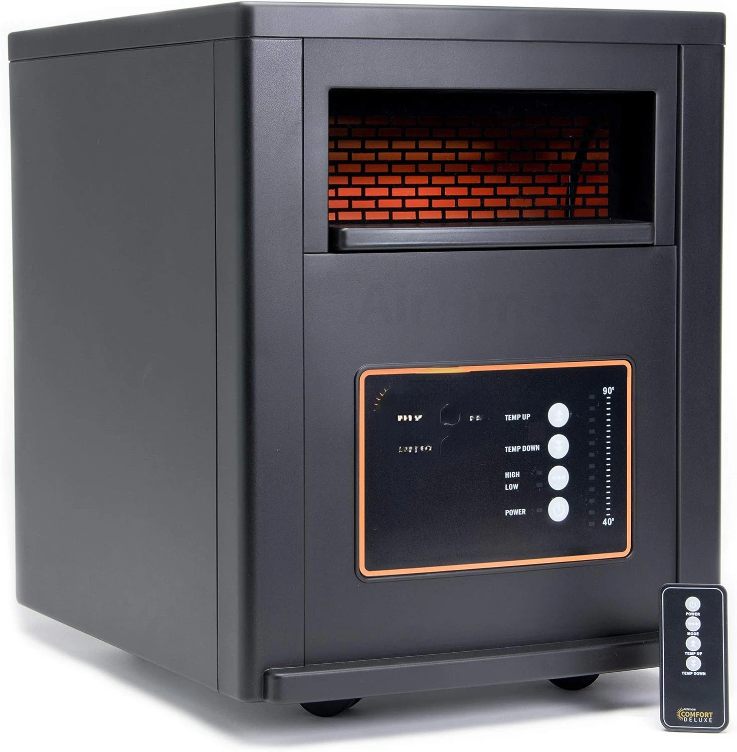 

with Copper PTC, Infrared Space Heater with Remote, 1500 Watt, ETL Listed