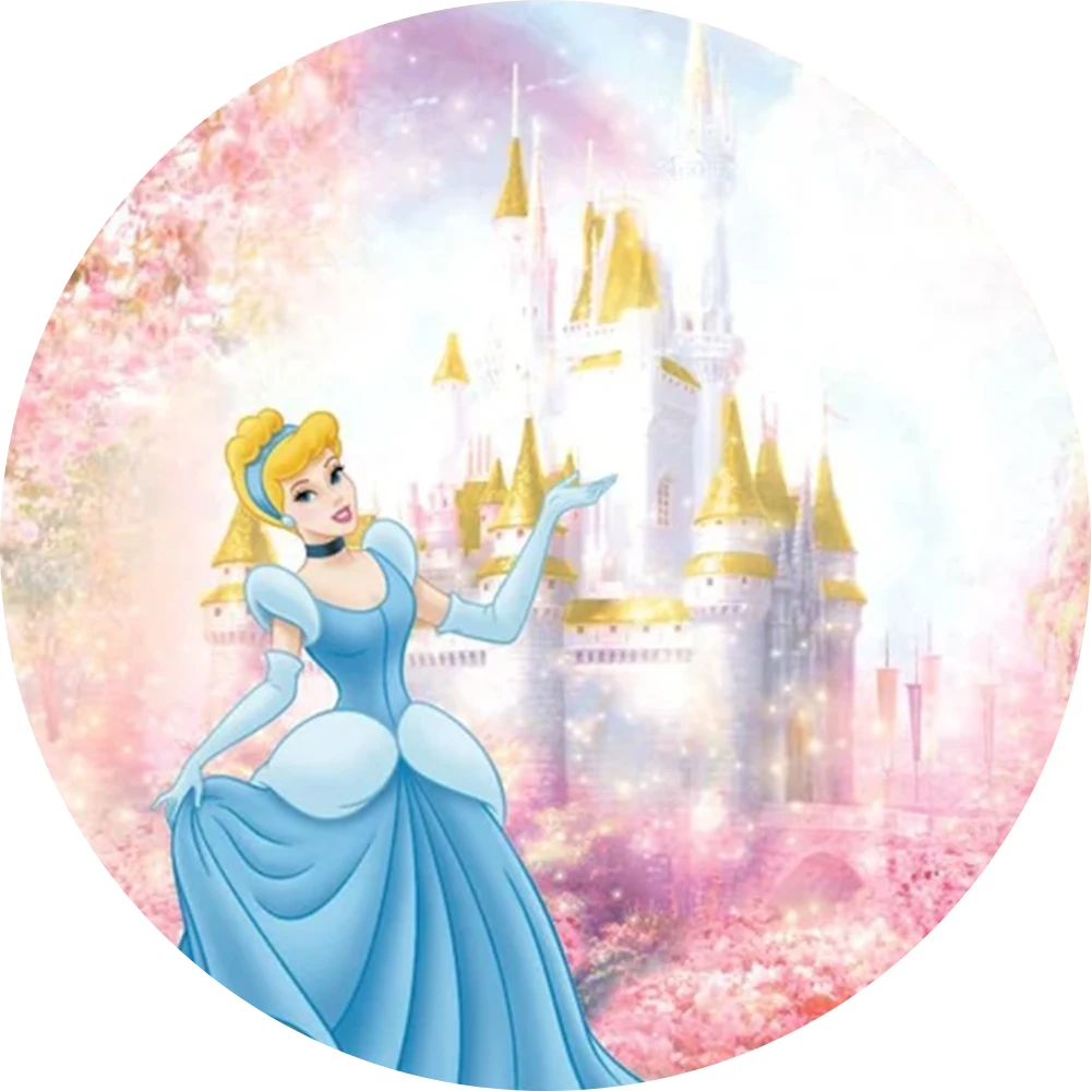 Disney Princess Cinderella Party Background Decors Round Customized Backdrop Children's Birthday Decoration Wedding Banner
Disney Princess Cinderella Party Background Decors Round Customized Backdrop Children's Birthday Decoration Wedding Banner