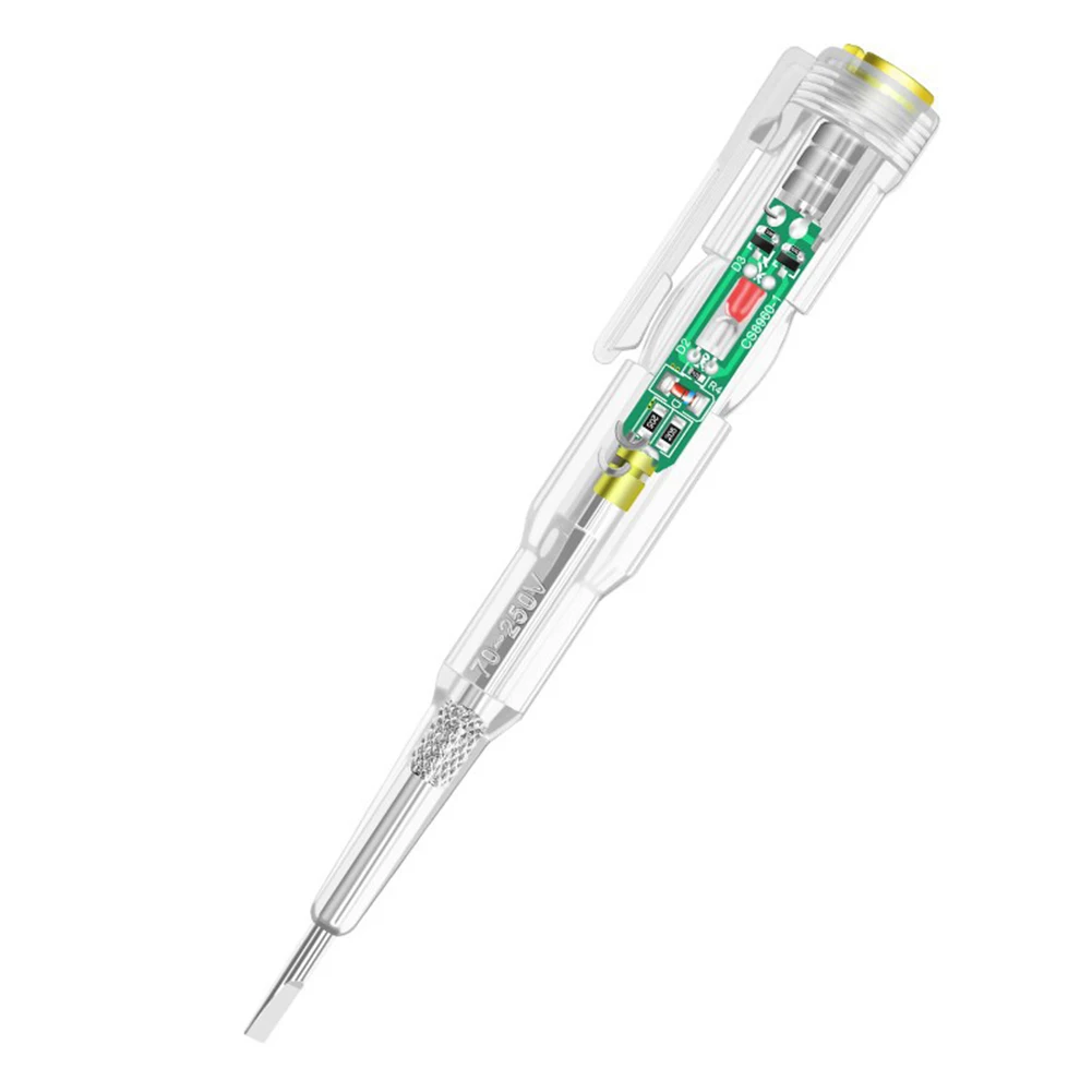 ZK30 Intelligent Induction Power Voltage Detector Pen Voltmeter 70-250V Circuit Tester Electrical Screwdriver Indicator Tool
ZK30 Intelligent Induction Power Voltage Detector Pen Voltmeter 70-250V Circuit Tester Electrical Screwdriver Indicator Tool