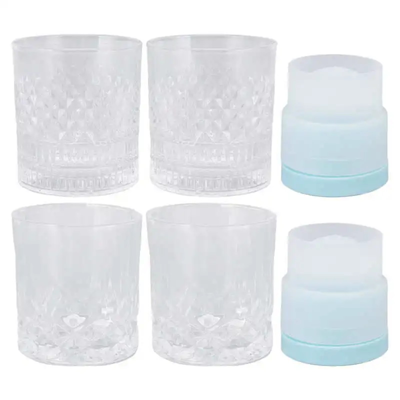 Whiskey Glass Round Ice Cube Mold Set for Cocktails Whiskeys Beverages Unique Gifts for Men Ice Cube Maker
Whiskey Glass Round Ice Cube Mold Set for Cocktails Whiskeys Beverages Unique Gifts for Men Ice Cube Maker