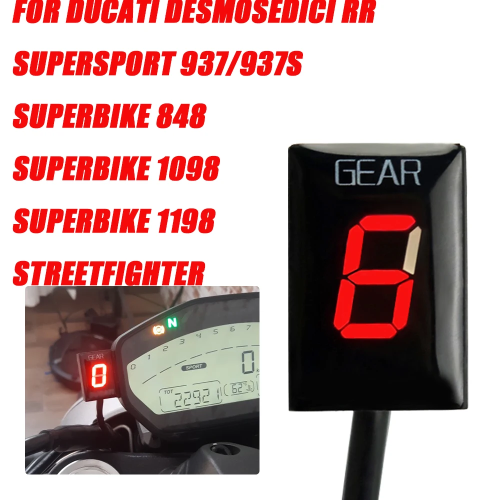 For Ducati Desmosedici RR Supersport 937 937S 848 1098 1198 2009-2019 Motorcycle Gear Indicator Gear Display Digital Gear Meter
For Ducati Desmosedici RR Supersport 937 937S 848 1098 1198 2009-2019 Motorcycle Gear Indicator Gear Display Digital Gear Meter