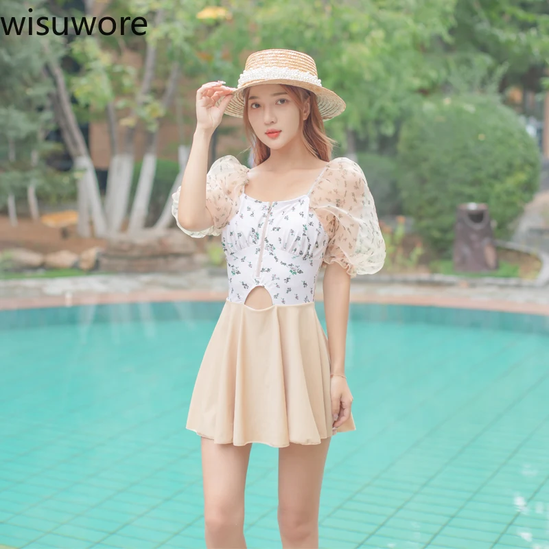 Wisuwore Women's Swimsuit Cute Floral Print Hollow Out Mesh Patchwork Swimsuit Bathing Suit One Piece Shorts Swimwear Women 2023
Wisuwore Women's Swimsuit Cute Floral Print Hollow Out Mesh Patchwork Swimsuit Bathing Suit One Piece Shorts Swimwear Women 2023