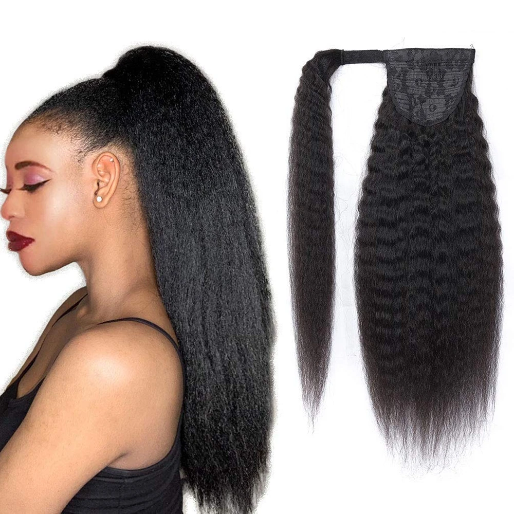 Alipretty Kinky Straight Ponytail 100% Human Hair Ponytail Extensions Brazilian Afro Remy Hair Ponytails Natural Color 
Alipretty Kinky Straight Ponytail 100% Human Hair Ponytail Extensions Brazilian Afro Remy Hair Ponytails Natural Color