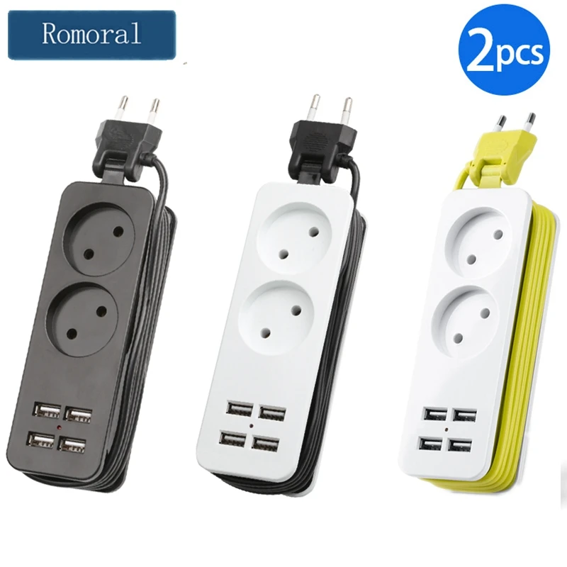 2PCS 1.5M EU Power Strip с 2 розетками 4 USB-порта для зарядки 1200W 250V Розетка для домашнего офиса iPhone Смартфоны Планшеты
2PCS 1.5M EU Power Strip с 2 розетками 4 USB-порта для зарядки 1200W 250V Розетка для домашнего офиса iPhone Смартфоны Планшеты