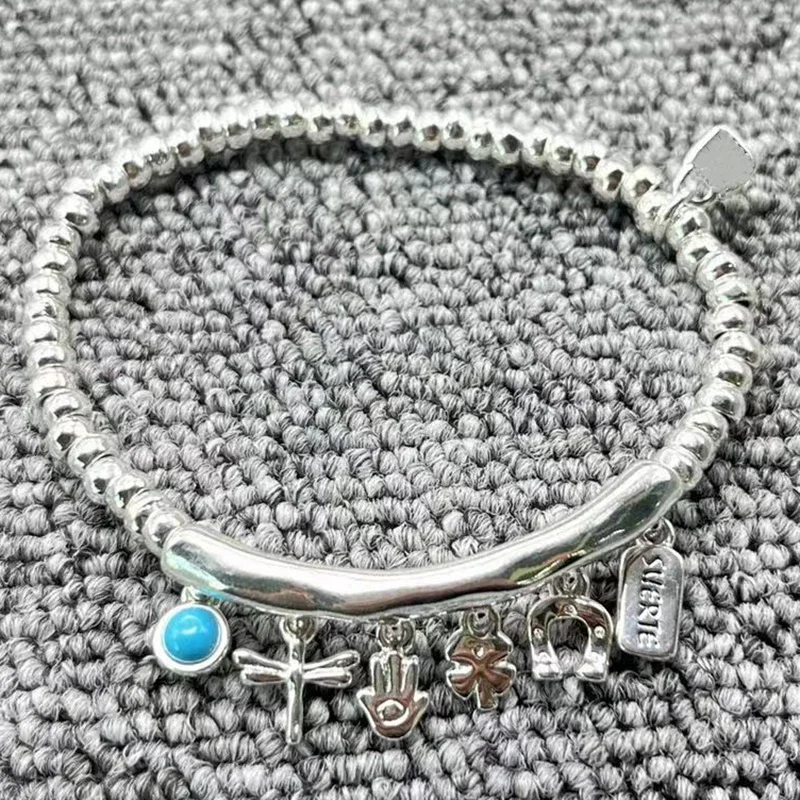 2023 new exquisite fashion electroplating 925 silver round various small pendant bracelet button bracelet holiday gift
2023 new exquisite fashion electroplating 925 silver round various small pendant bracelet button bracelet holiday gift