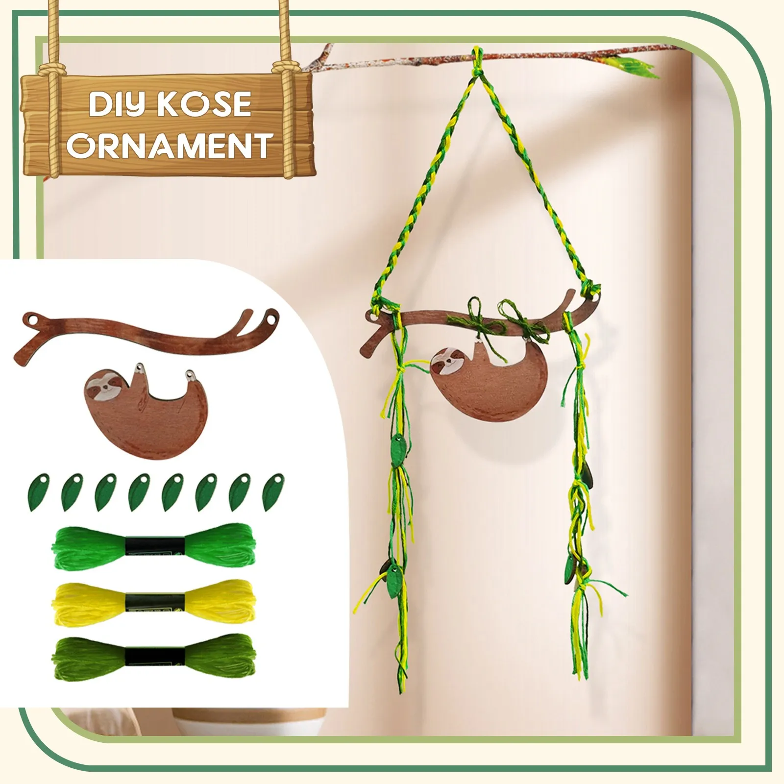 1 Sets DIY Sloth Hanging Pendant Adorable Wooden Sloth Pendant Household Wooden Sloth Hanging Decor Home Decoration
1 Sets DIY Sloth Hanging Pendant Adorable Wooden Sloth Pendant Household Wooden Sloth Hanging Decor Home Decoration