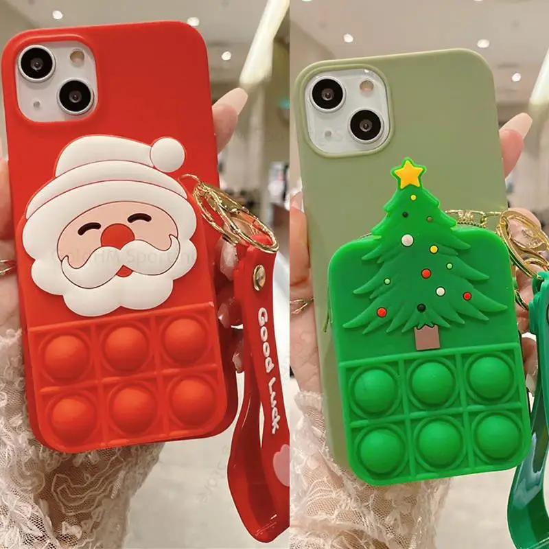 For iPhone 14 Pro Max Cartoon Santa Claus Elk Soft Silicone Case For iPhone 13 12 11 14 Pro XR XS 14 Max Wriststrap Wallet Cover
For iPhone 14 Pro Max Cartoon Santa Claus Elk Soft Silicone Case For iPhone 13 12 11 14 Pro XR XS 14 Max Wriststrap Wallet Cover