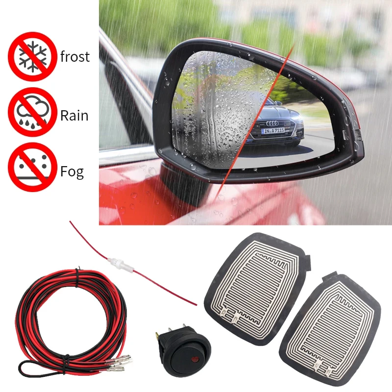 Universal 12V Car Wing Mirror Heated Pad Quick Warm Heated mirrors Defogger Remove Ice\Rain\Frost Safe Driving
Universal 12V Car Wing Mirror Heated Pad Quick Warm Heated mirrors Defogger Remove Ice\Rain\Frost Safe Driving