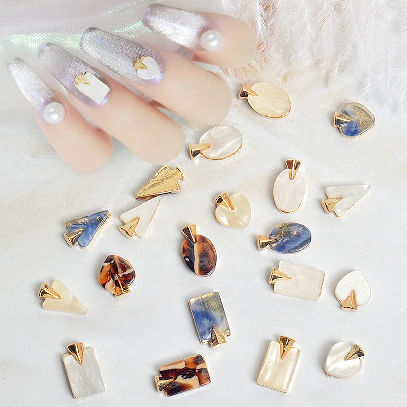10pcs Japanese New Nail Jewelry Shell Nail Drill Geometric Nail Art Decorations Nail Alloy Jewelry Versatile Nail Decoration
10pcs Japanese New Nail Jewelry Shell Nail Drill Geometric Nail Art Decorations Nail Alloy Jewelry Versatile Nail Decoration