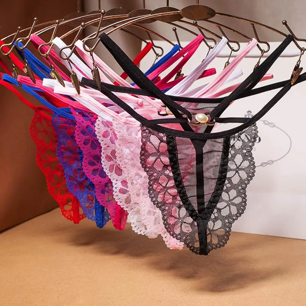Women Sexy Underwear Lady Girls Hollow Out Elastic Jewelry Decoration Lace See-through G-String Thong Intimates
Women Sexy Underwear Lady Girls Hollow Out Elastic Jewelry Decoration Lace See-through G-String Thong Intimates